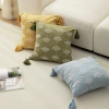New large bed cushion with beaded embroidery, ginkgo embroidered sofa pillowcase details Picture